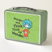 セウス博士 疑問に思|と考え。考え疑問に思. メタルランチボックス (裏面)