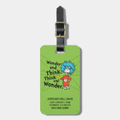 セウス博士 疑問に思|と考え。考え疑問に思. ラゲッジタグ (正面縦)