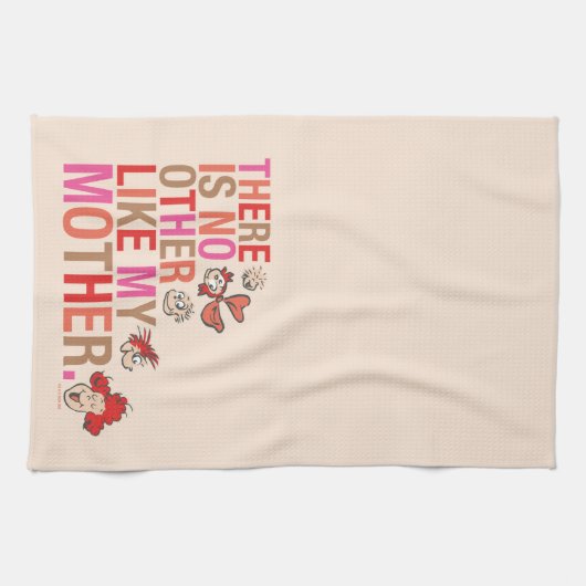 セウス博士 |私の母のような他の存在はない キッチンタオル (横)