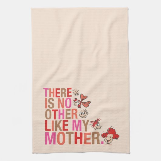 セウス博士 |私の母のような他の存在はない キッチンタオル (縦)
