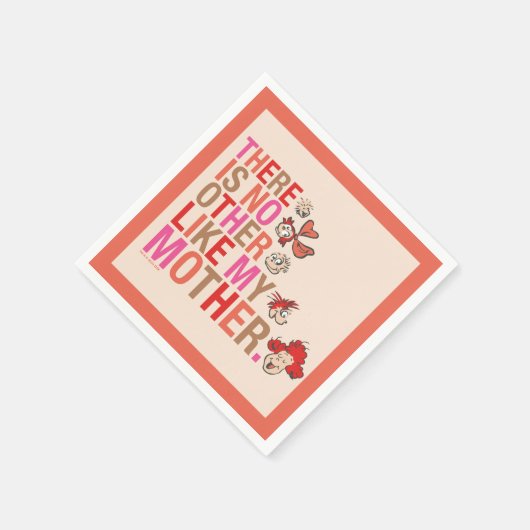 セウス博士 |私の母のような他の存在はない スタンダードカクテルナプキン (角)