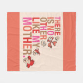 セウス博士 |私の母のような他の存在はない フリースブランケット (正面(横))