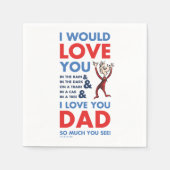 セウス博士 |私はあなたが見てパパが大好き スタンダードカクテルナプキン (正面)