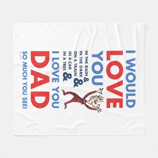 セウス博士 |私はあなたが見てパパが大好き フリースブランケット (正面(横))