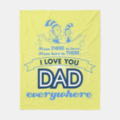 セウス博士 |私は何処でもあなたを愛するパパ フリースブランケット (正面)