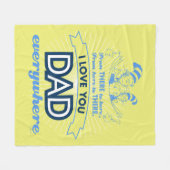 セウス博士 |私は何処でもあなたを愛するパパ フリースブランケット (正面(横))