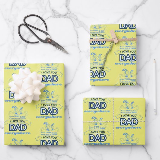 セウス博士 |私は何処でもあなたを愛するパパ ラッピングペーパーシート (正面)