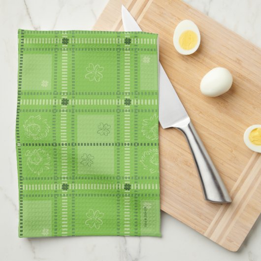 セウス博士 |聖パトリックの日取り柄 キッチンタオル (四つ折り)