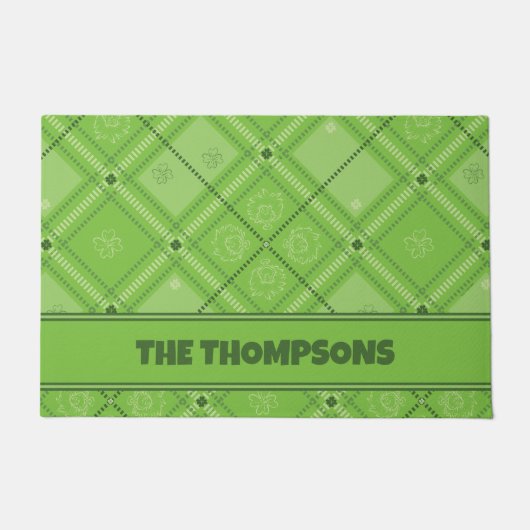 セウス博士 |聖パトリックの日取り柄 ドアマット (正面)