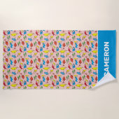 セウス博士 |魚1匹2匹の魚 ビーチタオル (正面)