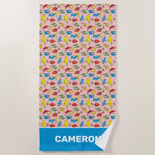 セウス博士 |魚1匹2匹の魚 ビーチタオル (正面)