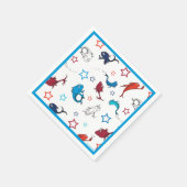 セウス博士 | 1魚2つ星の魚 スタンダードカクテルナプキン (角)