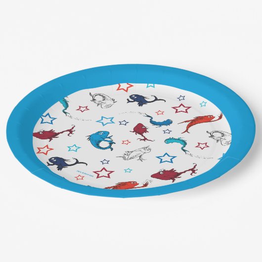 セウス博士 | 1魚2つ星の魚 ペーパープレート (アングル)