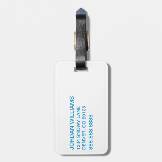 セウス博士 | 1魚2つ星の魚 ラゲッジタグ (裏面縦)