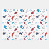 セウス博士 | 1魚2つ星の魚 ラッピングペーパーシート (正面)