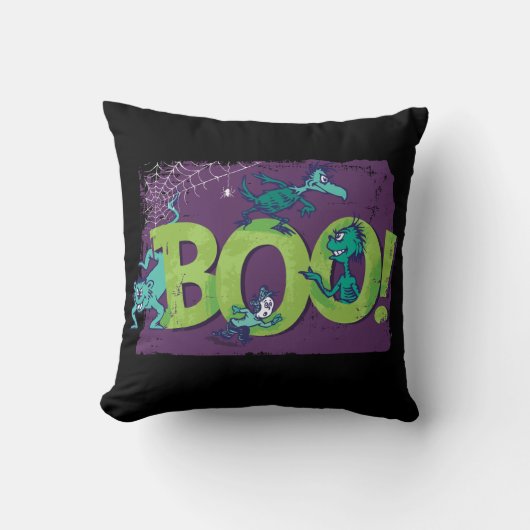 セウス博士 | BOO!ハロウィーングラフィック クッション (正面)