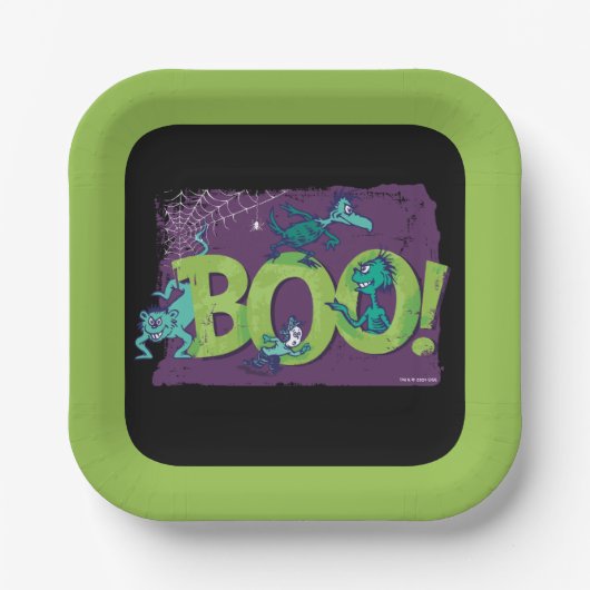 セウス博士 | BOO!ハロウィーングラフィック ペーパープレート (正面)