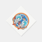 セウス博士 | Cadet One Cadet Two宇宙エクスプローラ スタンダードカクテルナプキン (角)