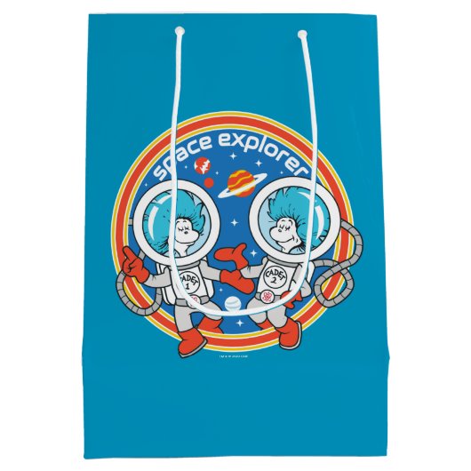 セウス博士 | Cadet One Cadet Two宇宙エクスプローラ ミディアムペーパーバッグ (裏面)