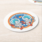 セウス博士 | Cadet One Cadet Two宇宙エクスプローラ ラウンドペーパーコースター (アングル)