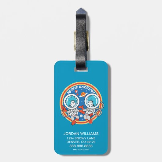 セウス博士 | Cadet One Cadet Two宇宙エクスプローラ ラゲッジタグ (裏面縦)