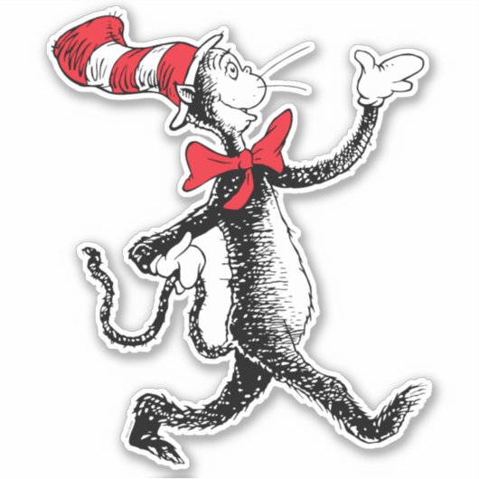 セウス博士 | Cat in the Hat Cat Walk シール (正面)