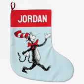 セウス博士 | Cat in the Hat Cat Walk ラージクリスマスストッキング (正面)