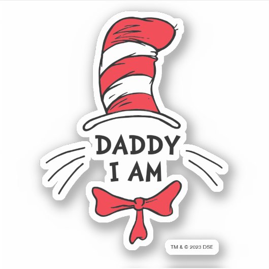 セウス博士 Cat in the Hat - Daddy I シール (正面)