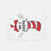 セウス博士 Cat in the Hat - Daddy I フリースブランケット (正面(横))