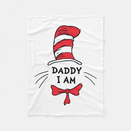 セウス博士 Cat in the Hat - Daddy I フリースブランケット (正面)
