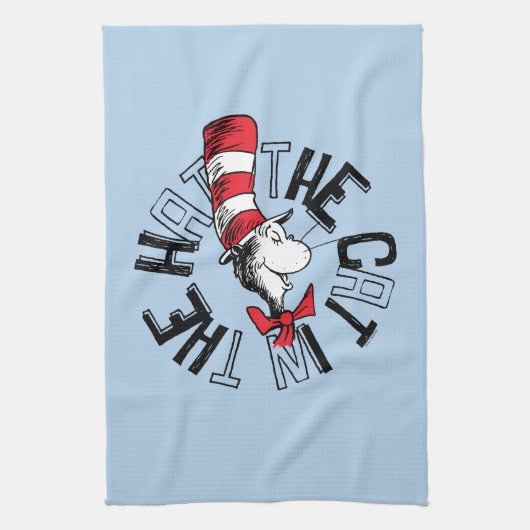 セウス博士 | Cat in the Hat Round Art キッチンタオル (縦)