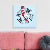 セウス博士 | Cat in the Hat Round Art キャンバスプリント (インサイチュ (リビング))