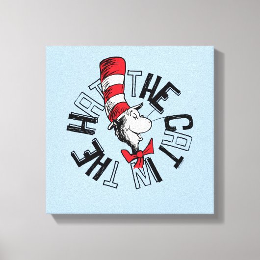 セウス博士 | Cat in the Hat Round Art キャンバスプリント (正面)