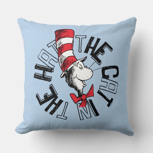 セウス博士 | Cat in the Hat Round Art クッション (正面)