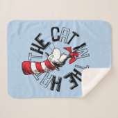 セウス博士 | Cat in the Hat Round Art シェルパブランケット (正面(横))