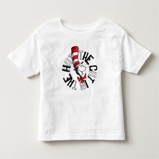 セウス博士 | Cat in the Hat Round Art トドラーTシャツ (正面)