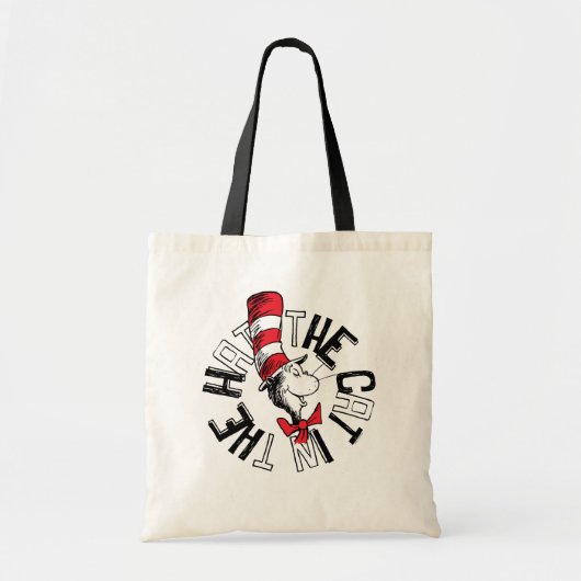 セウス博士 | Cat in the Hat Round Art トートバッグ (正面)