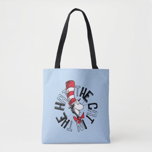 セウス博士 | Cat in the Hat Round Art トートバッグ (正面)