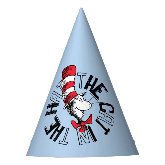 セウス博士 | Cat in the Hat Round Art パーティーハット (正面)