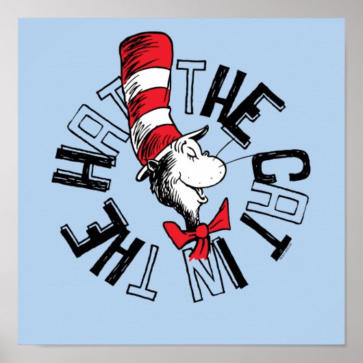 セウス博士 | Cat in the Hat Round Art ポスター (正面)