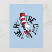 セウス博士 | Cat in the Hat Round Art ポストカード (正面)