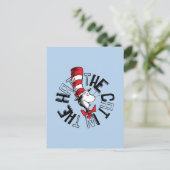 セウス博士 | Cat in the Hat Round Art ポストカード (スタンド正面)