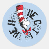 セウス博士 | Cat in the Hat Round Art ラウンドシール (正面)