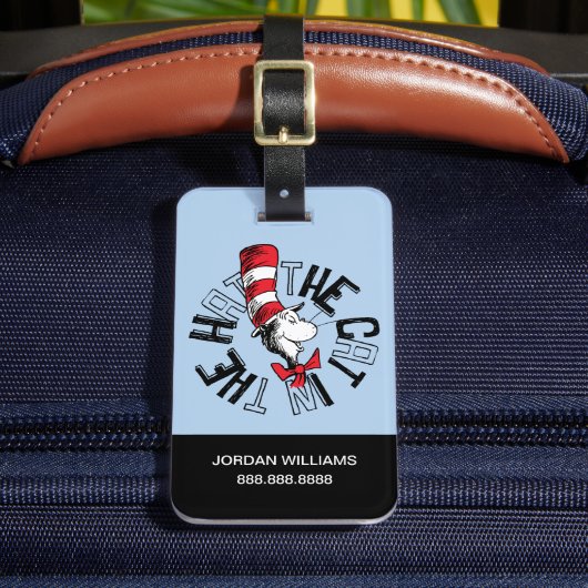 セウス博士 | Cat in the Hat Round Art ラゲッジタグ (正面インサイチュ2)