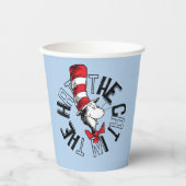 セウス博士 | Cat in the Hat Round Art 紙コップ (正面)