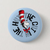 セウス博士 | Cat in the Hat Round Art 缶バッジ (正面)