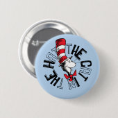 セウス博士 | Cat in the Hat Round Art 缶バッジ (正面&裏面)