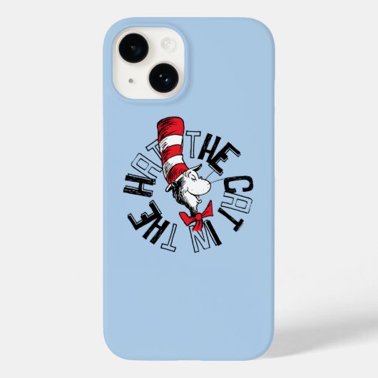 セウス博士 | Cat in the Hat Round Art Case-Mate iPhoneケース (裏面)