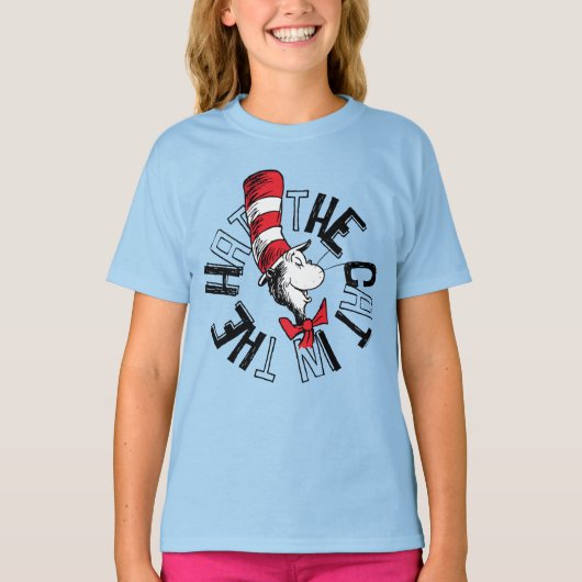 セウス博士 | Cat in the Hat Round Art Tシャツ (正面)
