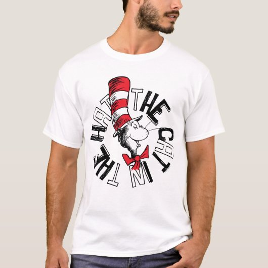 セウス博士 | Cat in the Hat Round Art Tシャツ (正面)
